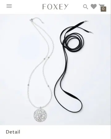 폭시 45347 NECKLACE 'TROIS' 목걸이 미사용 새상품