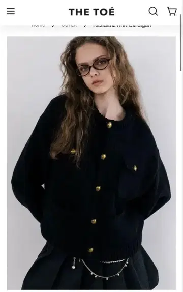 thetoe Residenz Knit 가디건