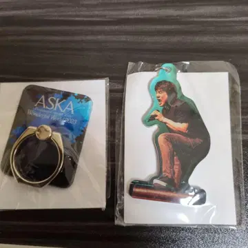 ASKA 스마트폰 링 & 아크릴 키링 세트 [ 미개봉 새상품 ]