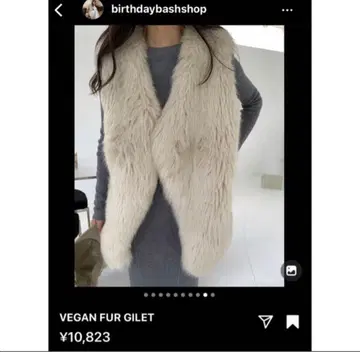 birthday bash 퍼 베스트 베스트 VEGAN FUR GILET