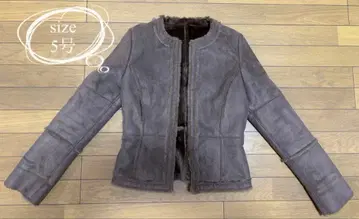 GARCON de GRIS 브라운 무스탕 자켓 5호