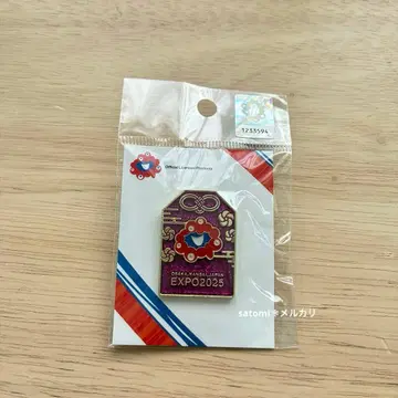 오사카 간사이 엑스포 EXPO2025 핀 배지 미야쿠미야쿠 부적