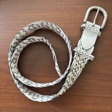 UNTITLED 언타이틀 메쉬 벨트 화이트