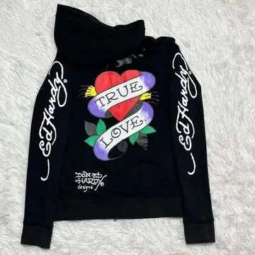 에드하디 더블 지퍼 빈티지 후드티 후디 y2k