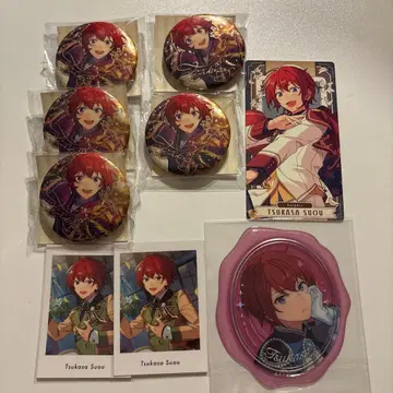 스오우 츠카사 시게유메 캔뱃지 파샤츠 아르카나 카드 실링 클리어 씰