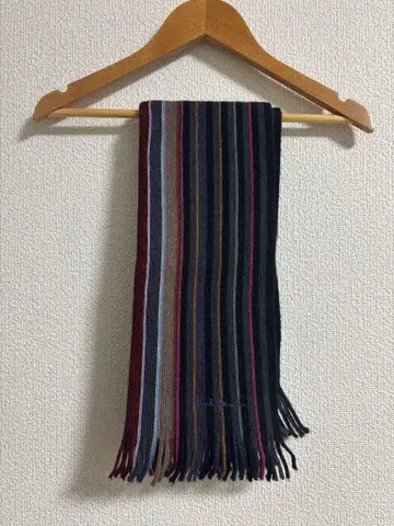 Paul Smith 스트라이프 머플러 울 소재
