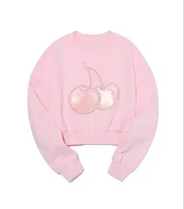 KIRSH 체리 프린트 핑크 크롭 트레이닝복