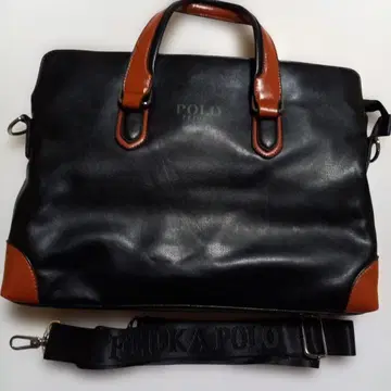 POLO 비즈니스 백 블랙/브라운