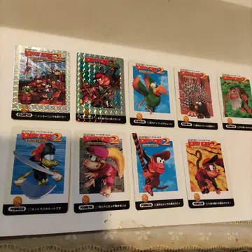 돈키콩 2 홀로그램 2장 포함 카드 9장 세트