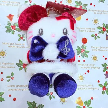 USJ 헬로키티 크리스마스 봉제 인형 키체인