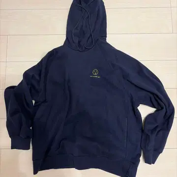 네이비 후드 부착 후드티 L 사이즈
