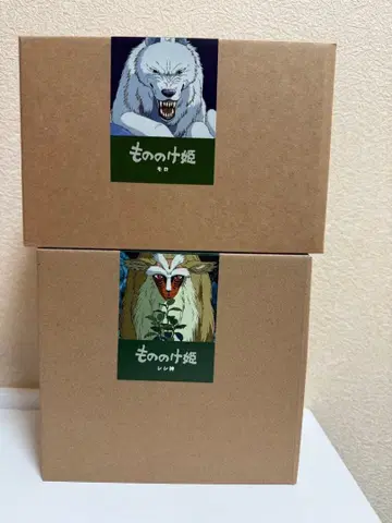 지브리 파크 모노노케 히메 모로 시시가미 2종 세트 피규어