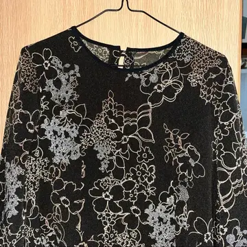 시선당 블랙 크레이프 원단 튜닉