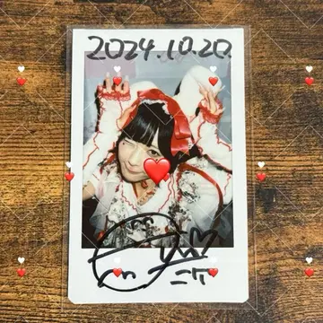 큐르링 해봐 닌게미아무 친필 사인 폴라로이드