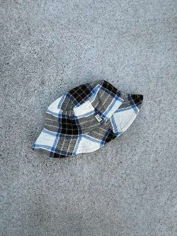 00s 오션 퍼시픽 버킷햇 리버서블 체크 무늬