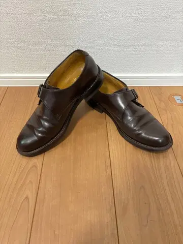 REGAL 다크 브라운 가죽 버클 로퍼