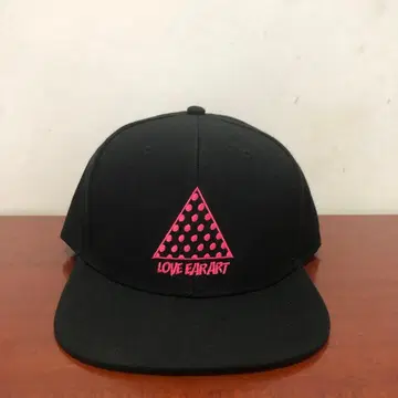 [ LOVE EAR ART ] HRCS 이벤트 한정판 캡 블랙 핑크 자수