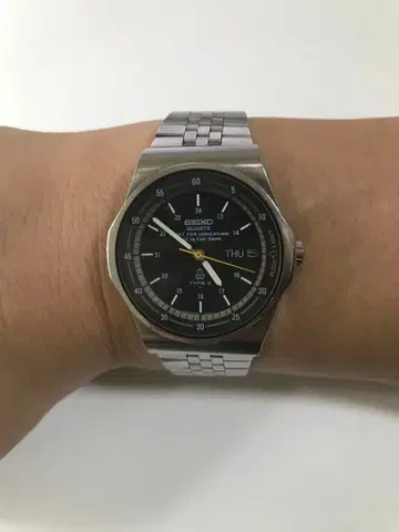 세이코 타입2 SEIKO 쿼츠 7559-601A 굿 디자인