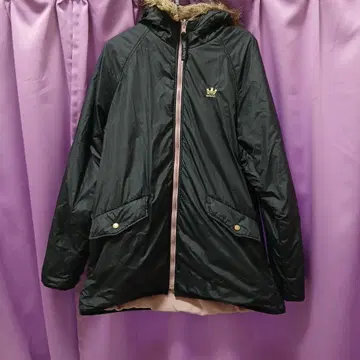 드럭 스토어즈 리버서블 퍼 후드 재킷