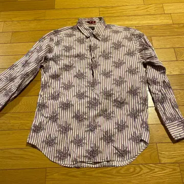Paul Smith 꽃무늬 스트라이프 셔츠 M