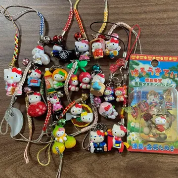 헬로키티 끈 스트랩 묶음 판매 레어 당시 물품 체리 허벅지