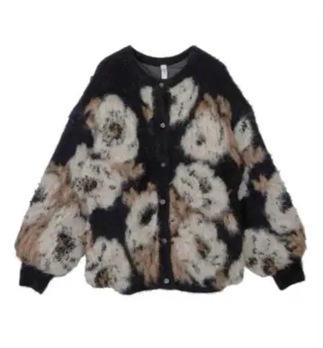 Ameri 베로니카 자카드 니트 가디건 구하기 어려움