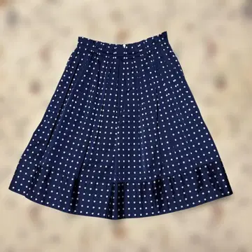 제인 마플 도트 턱 스커트