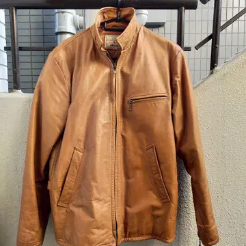 레어 AVIREX 가죽 싱글 라이더 자켓