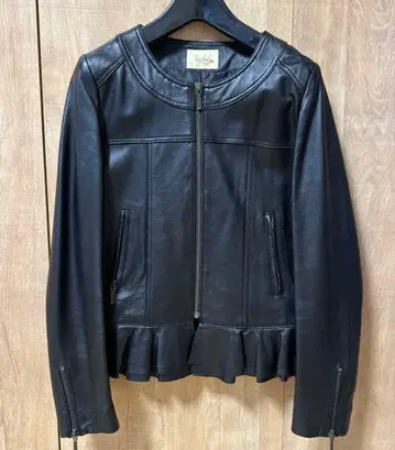 [ Boujeloud ] 가죽 자켓 블랙