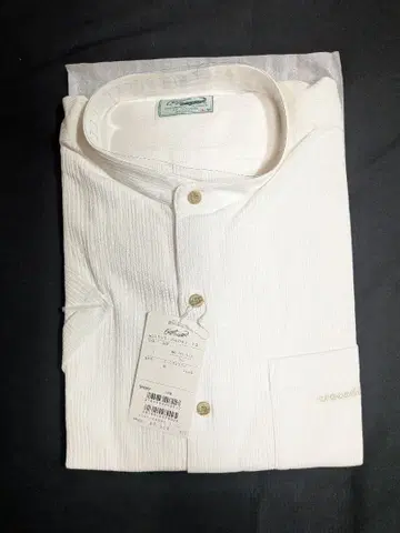 크로커다일 화이트 반팔 셔츠 택 포함 새상품 면