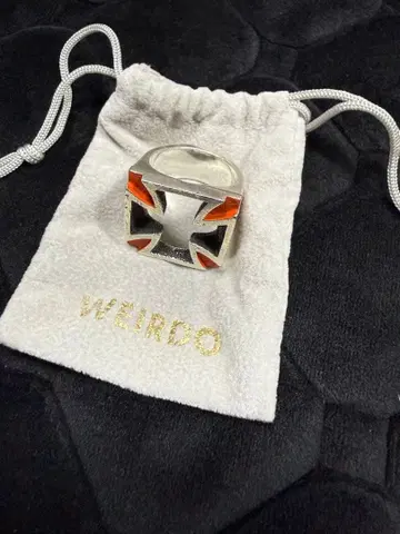 WEIRDO 위어드 아이언 크로스 반지 모리시타 나오야 크로스링