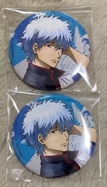 은혼 캔뱃지 긴토키 2개 세트