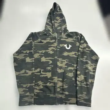 [ 레어 ] TRUE RELIGION 후드티 카모플라쥬 밀리터리