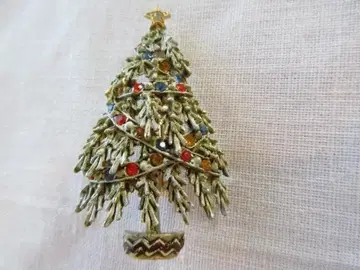 크리스마스 트리 브로치 ART 적설 (artrree01)