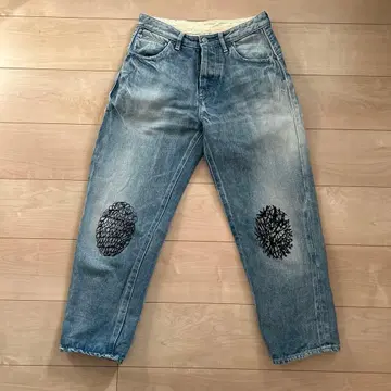 미나 페르호넨 36 always 플로키 프린트 청바지 데님