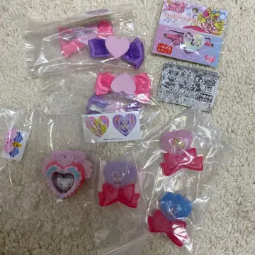 가챠 프리큐어 세트  캡슐 토이 헤어 클립