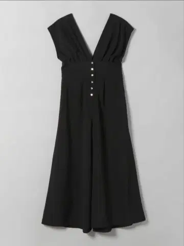 JEANASIS 린넨라이크 V 서스펜더 스커트