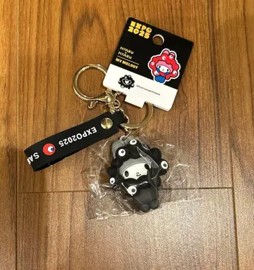 블랙 미야쿠미야쿠 산리오 입체 변신 키링 마이멜로디