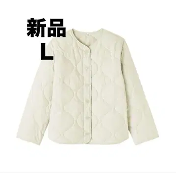 이번 시즌 모델 무인양품 포근한 솜 퀼팅 자켓 여성 L 아이보리