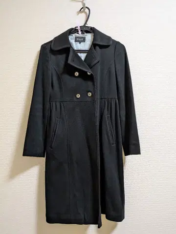 UNITED ARROWS 블랙 롱 코트 40