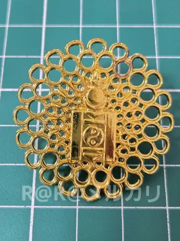 박람회 몽골관 핀 배지 골드 원 몽골 파빌리온