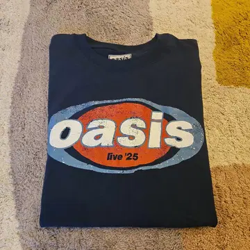 oasis T셔츠 Logo Navy XL UK 즉시 판매