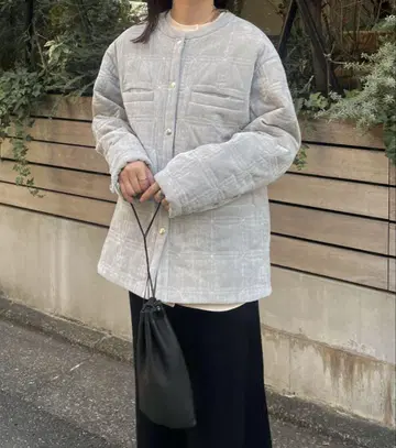 오드리 존와드 미진콜 퀼팅 자켓