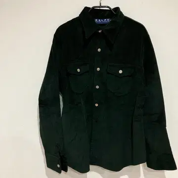 랄프 로렌 여성용 코듀로이 셔츠 17 블랙