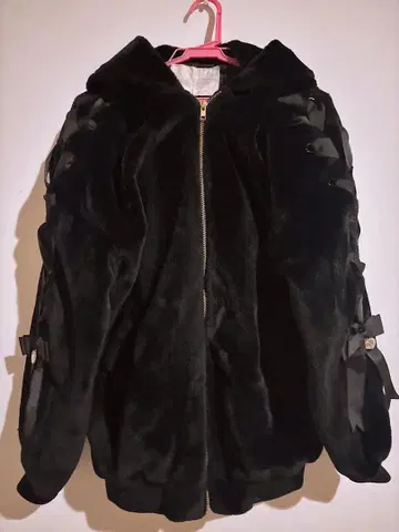 LIZLISA 리본 토끼 귀 퍼 블루종