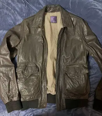 TED BAKER 브라운 가죽 자켓 사이즈 5 천연 가죽