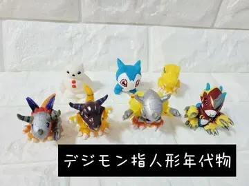 디지몬 미니 피규어 7개 세트 레트로 당시 물품 레어템