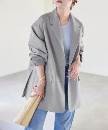 [ SLOBE IENA ] 드라이 폴리 박시 자켓