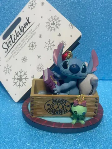 스티치 오너먼트 2024 디즈니 스토어 스크램프 피규어