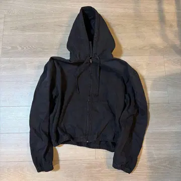 ZARA 워시드 후드 부착 자켓 S